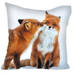 подушка Влюбленные Лисы